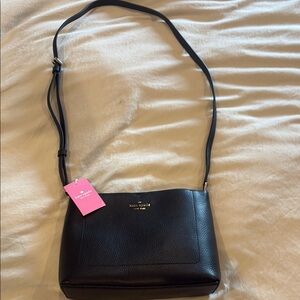 Kate Spade Black Pebbled Crossbody Bag